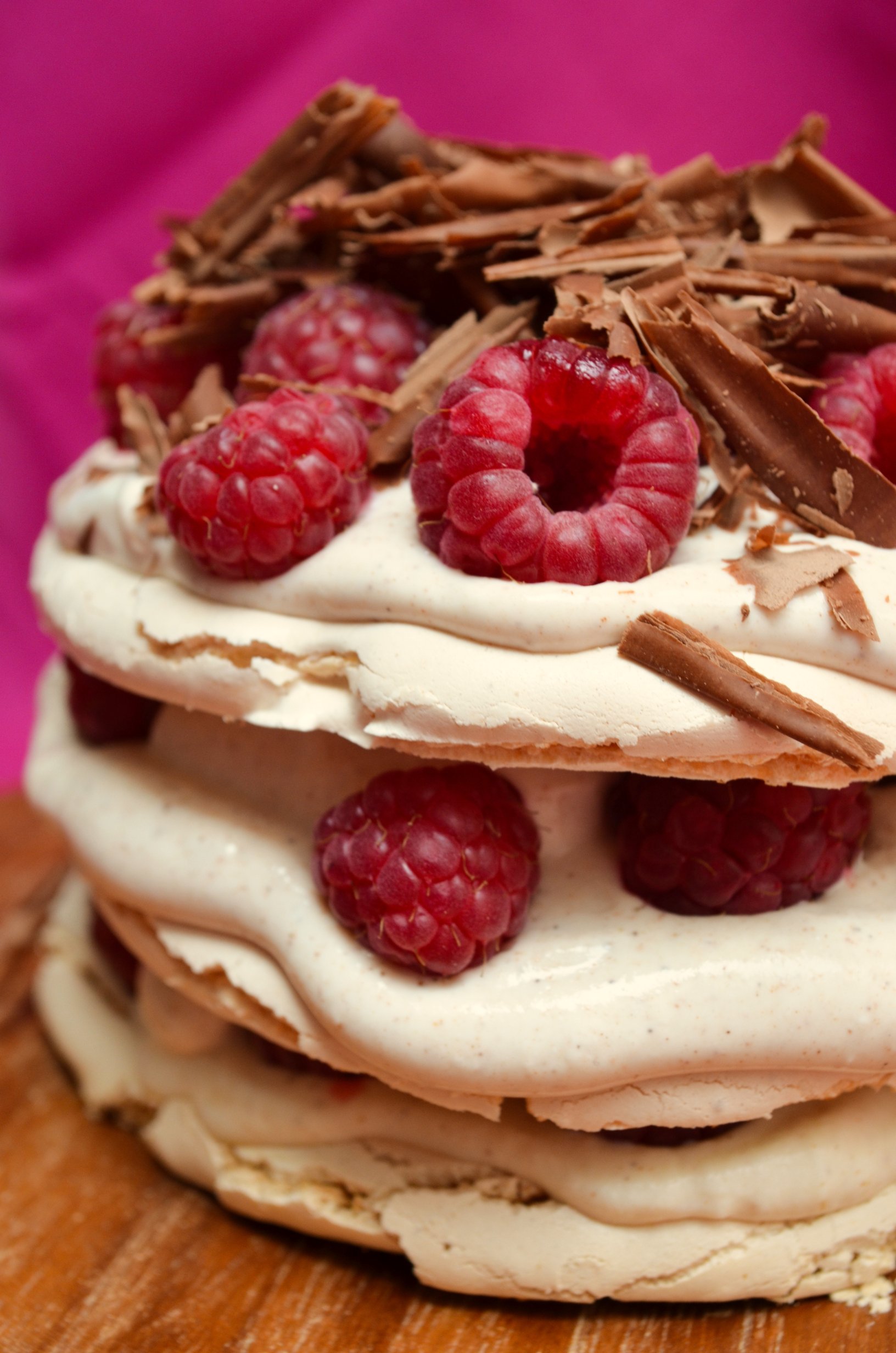 Donal Skehan's Mini Pavlovas with Raspberries, Chocolate and Lemon Curd by ginger, lemon & spice