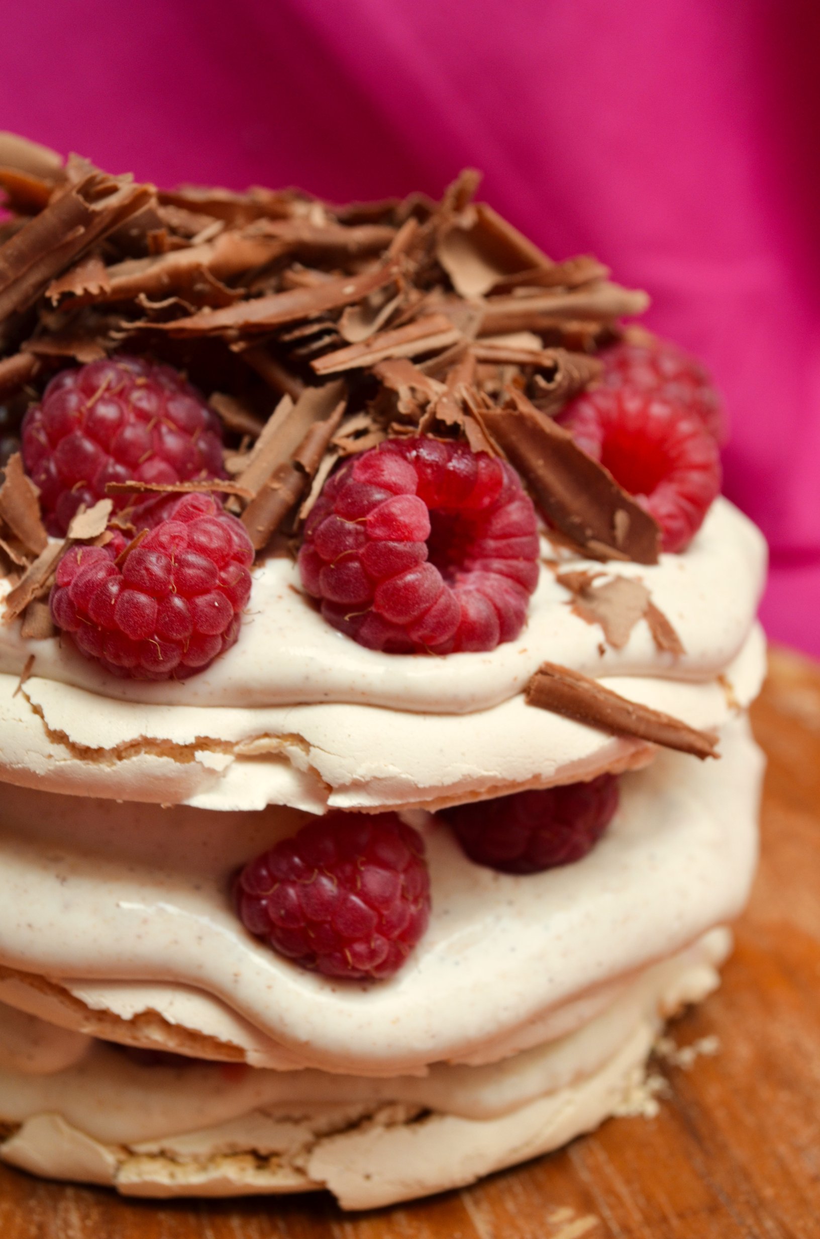 Donal Skehan's Mini Pavlovas with Raspberries, Chocolate and Lemon Curd by ginger, lemon & spice