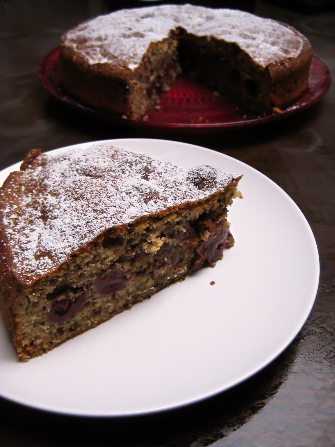 Cherry Chocolate Cake by gingerlemonandspice