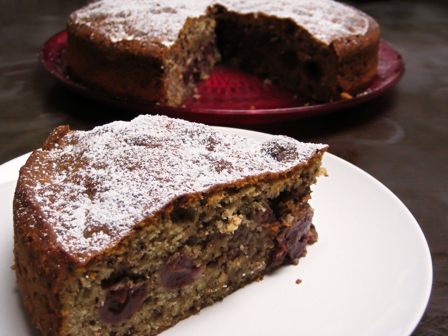 Cherry Chocolate Cake by gingerlemonandspice