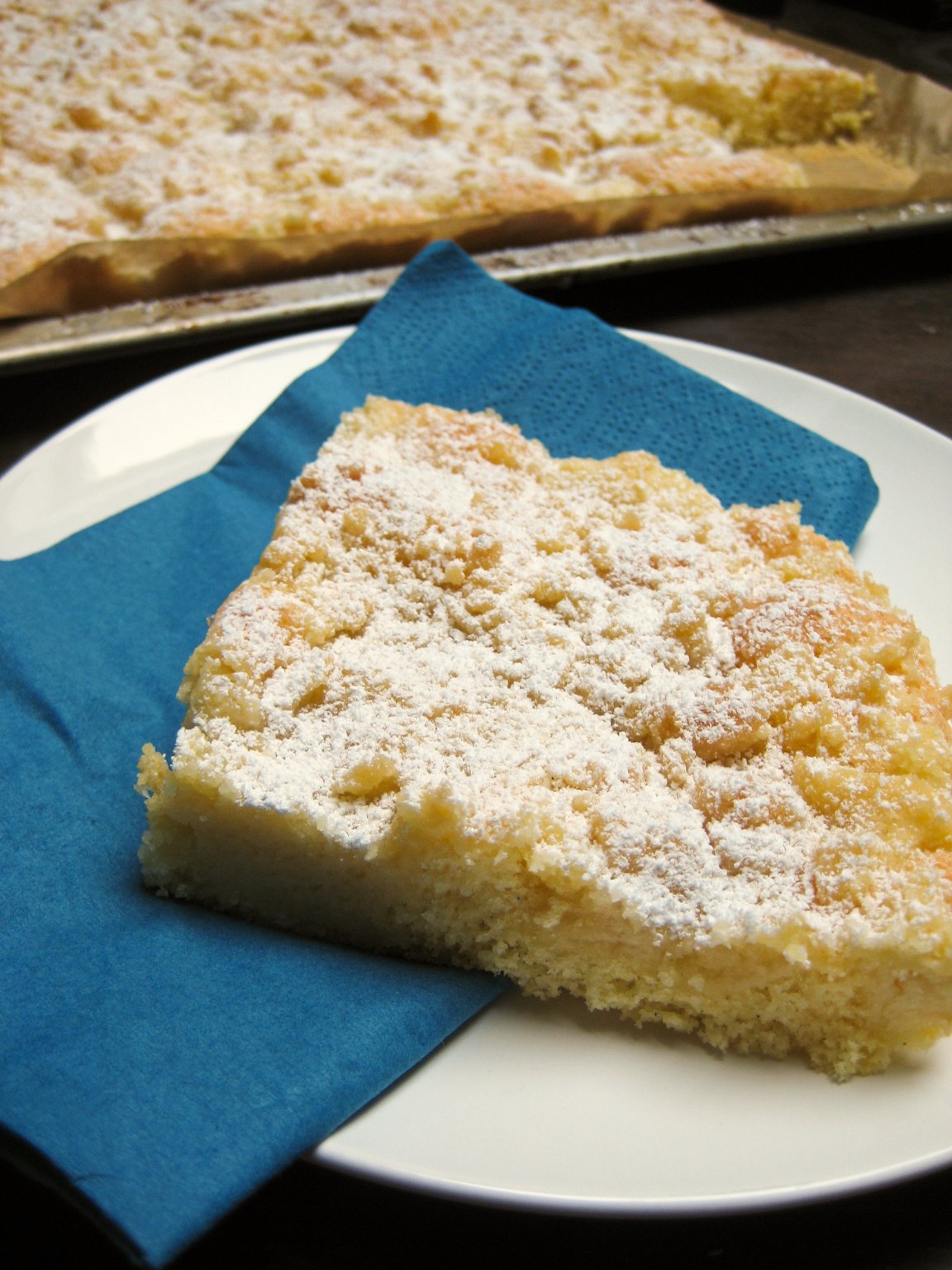 Ratz-Fatz Streuselkuchen. crumble/streusel cake from gingerlemonandspice