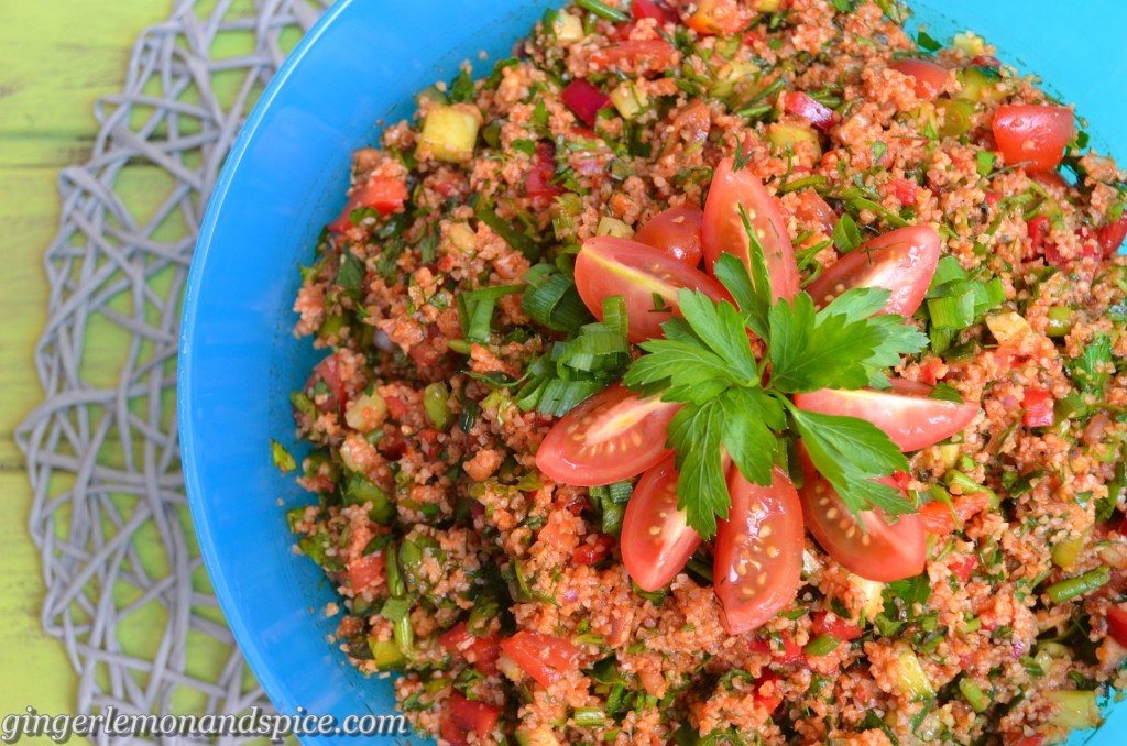 Around The World, Week by Week: Turkey - Kısır, Bulgur Salad by gingerlemonandspice