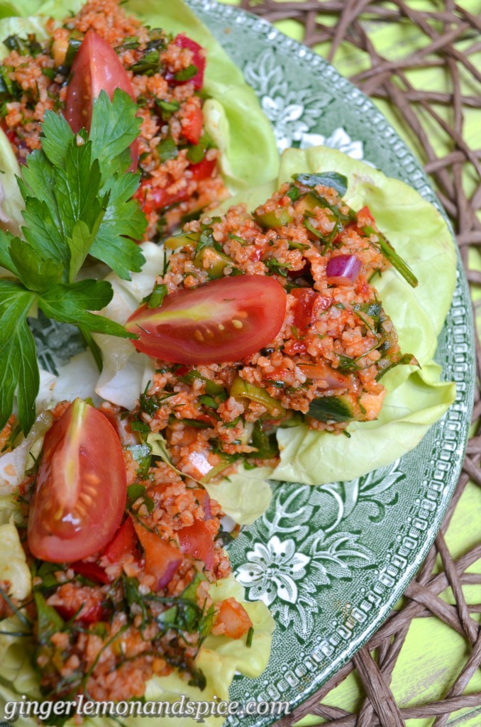 Around The World, Week by Week: Turkey - Kısır, Bulgur Salad by gingerlemonandspice