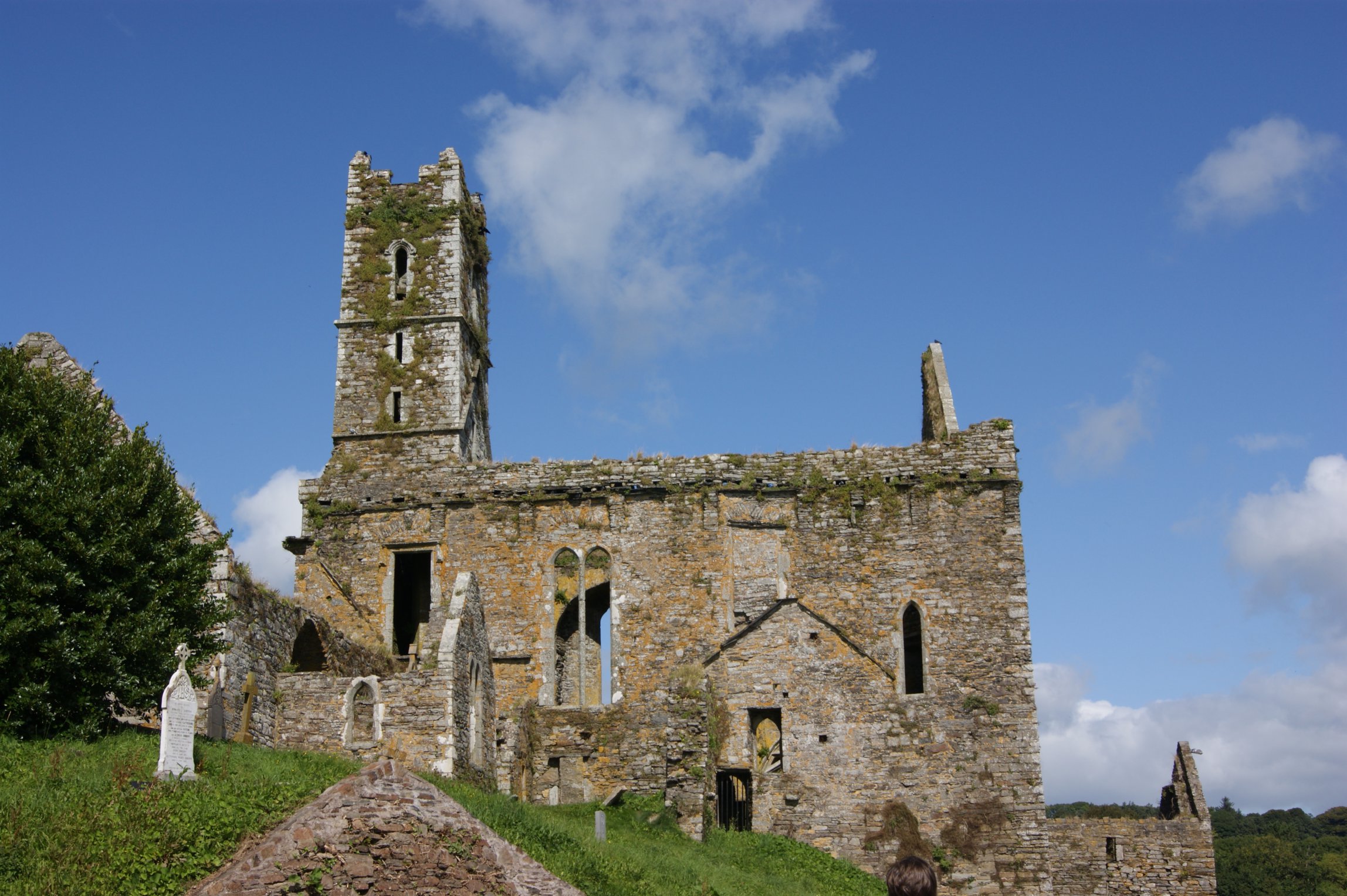 ruin of an old seaside church
