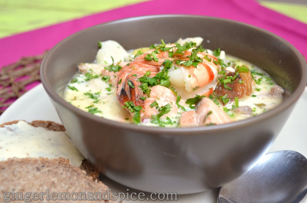 Around The World, Week by Week: Ireland - Seafood Chowder  by gingerlemonandspice