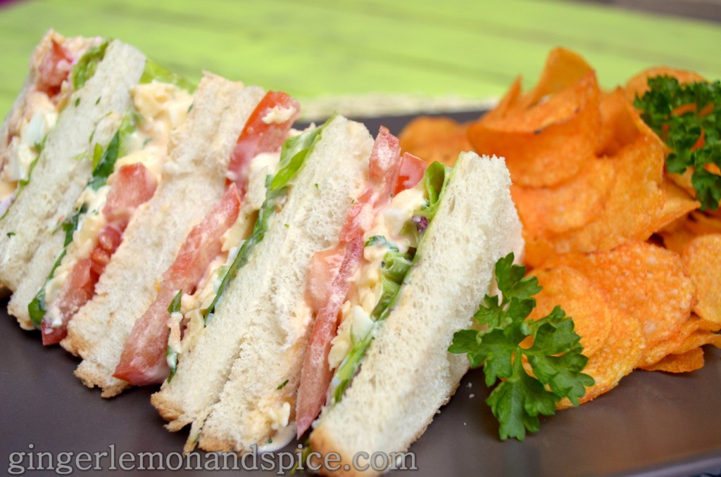 Around The World, Week by Week: Ireland -  Eggsalad Sandwiches with Crisps by gingerlemonandspice