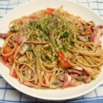 Tagliatelle with Tomatoes, Ham & Mushrooms