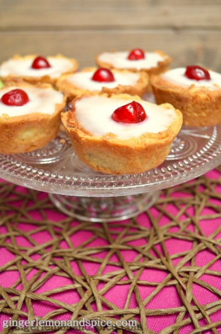 Cherry Bakewell Tarts by ginger, lemon and spice