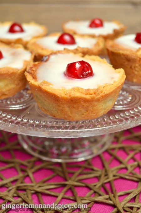 Cherry Bakewell Tarts by ginger, lemon and spice