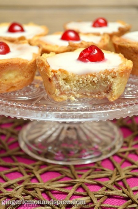 Cherry Bakewell Tarts by ginger, lemon and spice