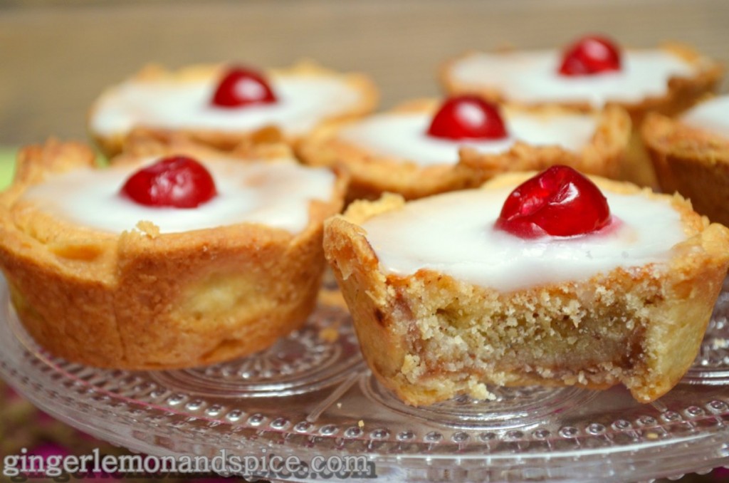 Cherry Bakewell Tarts by ginger, lemon and spice