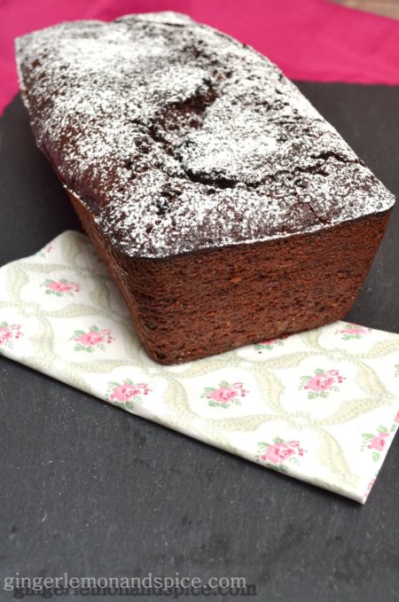 Double Chocolate Zucchini Bread with Yoghurt & Olive Oil by www.gingerlemonandspice.com