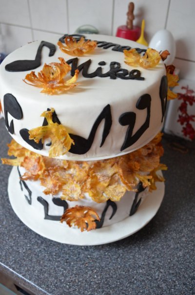 My First Wedding Cake by gingerlemonandspice.com