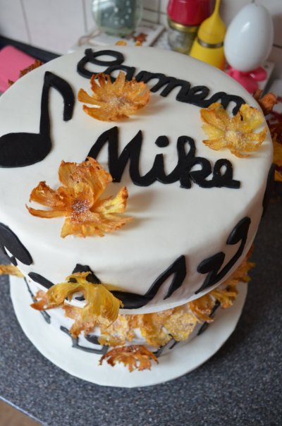 My First Wedding Cake by gingerlemonandspice.com